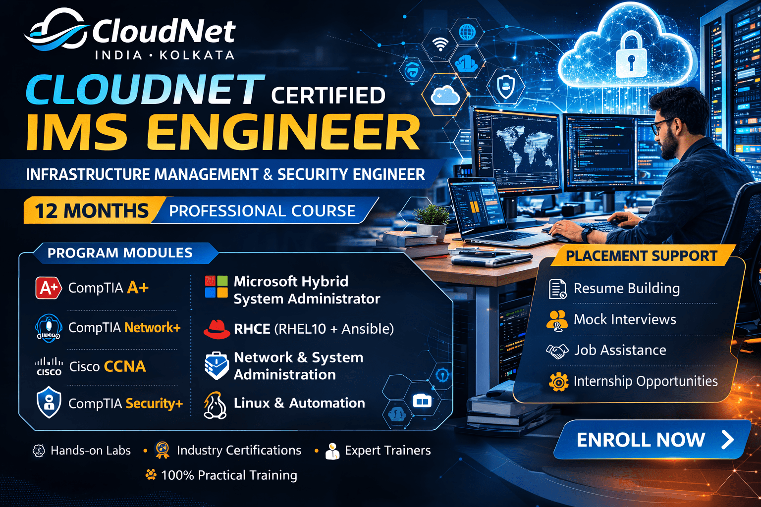 Chnm Course Hardware Network Specialist Course in Kolkata